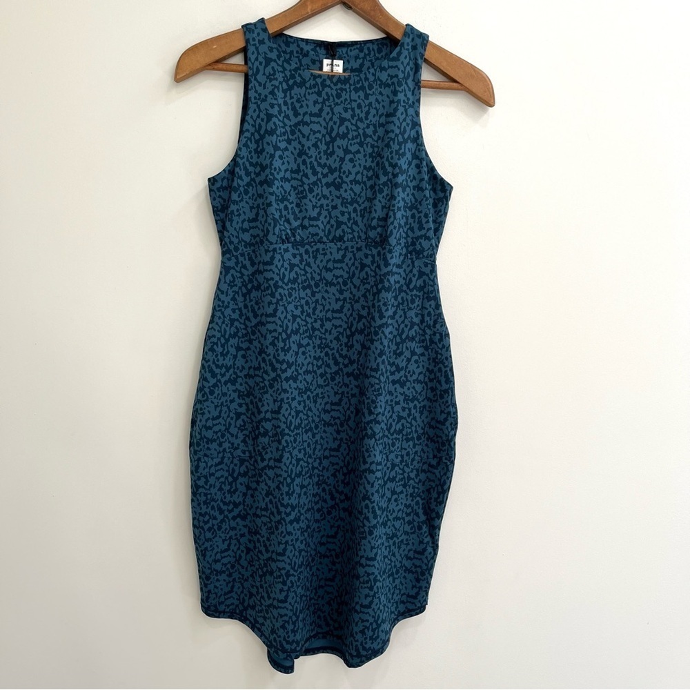 Prana Emerald Lake Dress in Bluefin Wild Size Small Women’s Performance Stretch